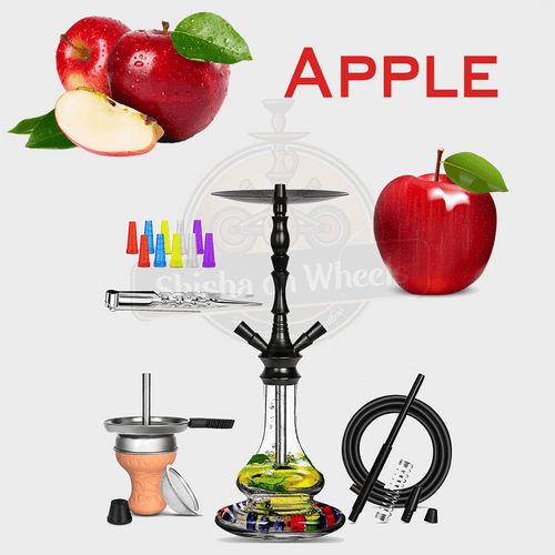 Apple shisha delivery Dubai, smoke-ready hookah by Shisha On Wheels