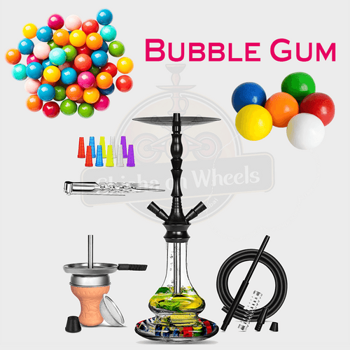 Bubble Gum shisha delivery Dubai, smoke-ready hookah by Shisha On Wheels