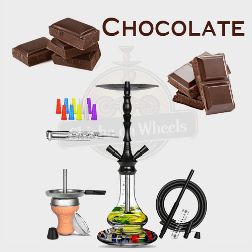 Chocolate shisha delivery Dubai, smoke-ready hookah by Shisha On Wheels