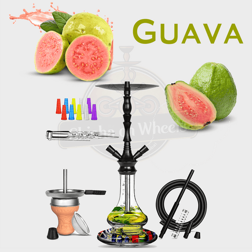 Guava shisha delivery Dubai, smoke-ready hookah by Shisha On Wheels