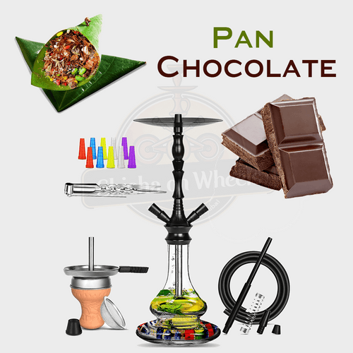 Pan Chocolate shisha delivery Dubai, smoke-ready hookah by Shisha On Wheels