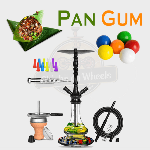 Pan Gum shisha delivery Dubai, smoke-ready hookah by Shisha On Wheels