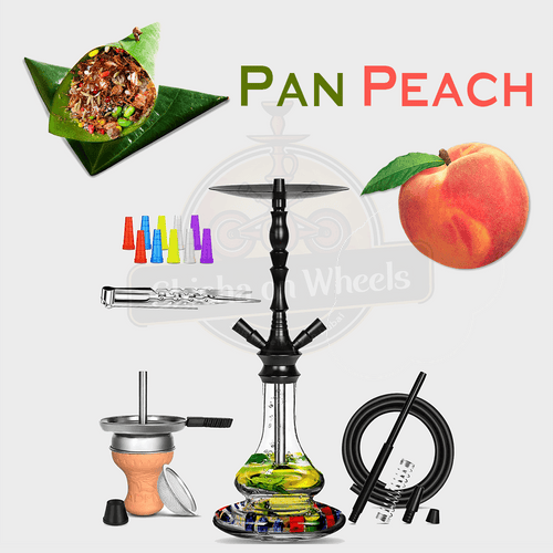Pan Peach shisha delivery Dubai, smoke-ready hookah by Shisha On Wheels