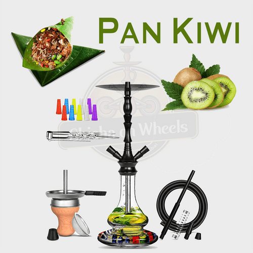 Pan Kiwi shisha delivery Dubai, smoke-ready hookah by Shisha On Wheels