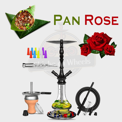 Pan Rose shisha delivery Dubai, smoke-ready hookah by Shisha On Wheels